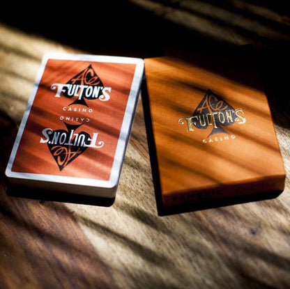 Ace Fulton Casino's Vintage Back (Orange) Playing Cards