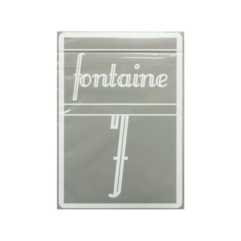 Fontaine: Grey Playing Cards